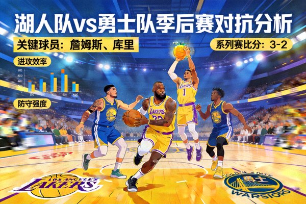 NBA篮球赛事分析：湖人队与勇士队季后赛激烈对抗场景